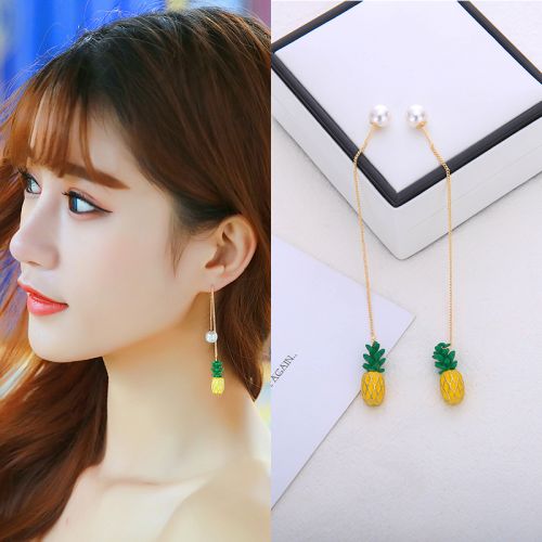 Boucles d'oreilles pendantes Femme en Cristal naturel pierre semi-precieuse - Ref 3098254