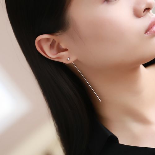 Boucles d'oreilles pendantes Femme Argentée - Ref 3098261