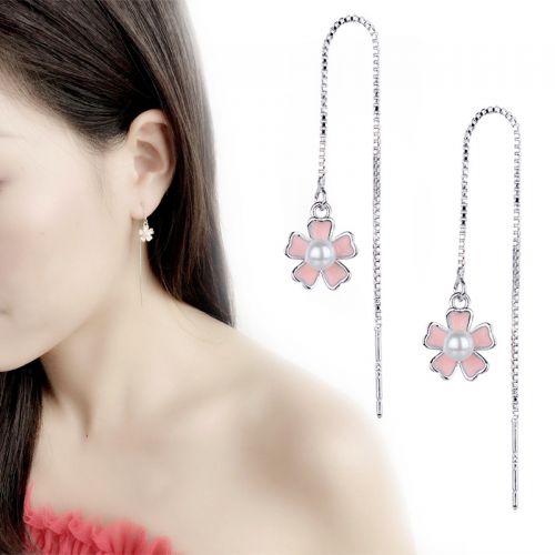 Boucles d'oreilles pendantes Femme Argentée - Ref 3098262