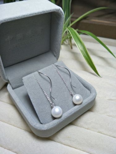 Boucles d'oreilles pendantes V2 en Nacre - Ref 3098272