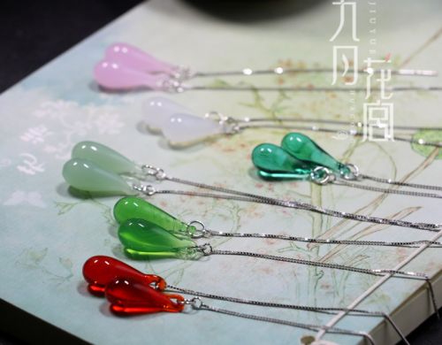 Boucles d'oreilles pendantes Femme PALAIS DES FLEURS DE SEPTEMBRE en Verre - Ref 3098275