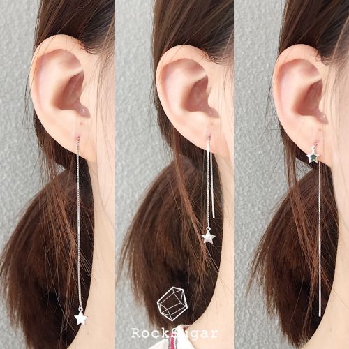 Boucles d'oreilles pendantes Femme Argentée - Ref 3098277