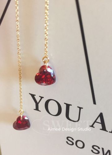 Boucles d'oreilles pendantes AIMEE DESIGN en Alliage argent plaque or - Ref 3098313