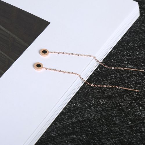 Boucles d'oreilles pendantes Femme en Acier au titane - Ref 3098315