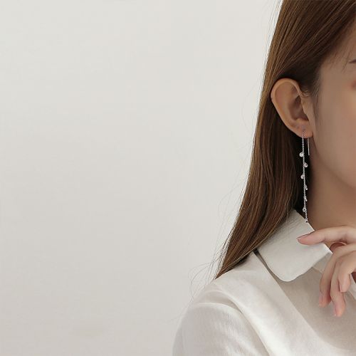Boucles d'oreilles pendantes Femme DEBY Argentée - Ref 3098322