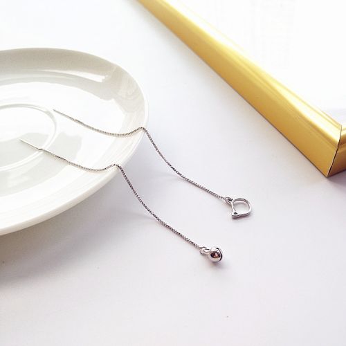 Boucles d'oreilles pendantes Femme en Alliage argent plaque or - Ref 3098358