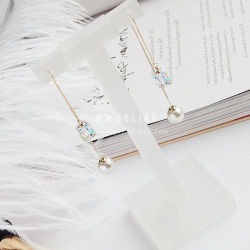 Boucles d'oreilles pendantes Femme en Alliage argent plaque or - Ref 3098359