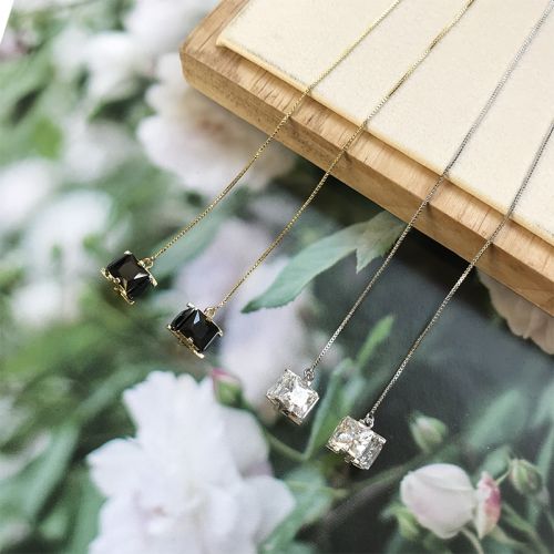 Boucles d'oreilles pendantes en Alliage argent plaque or - Ref 3098360