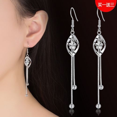 Boucles d'oreilles pendantes Femme Argentée - Ref 3098361