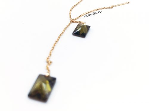 Boucles d'oreilles pendantes Femme en Zircon naturel - Ref 3098378
