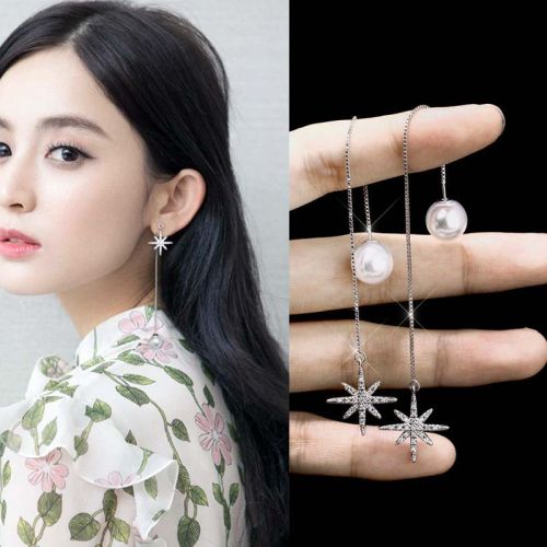 Boucles d'oreilles pendantes Femme Argentée - Ref 3098389