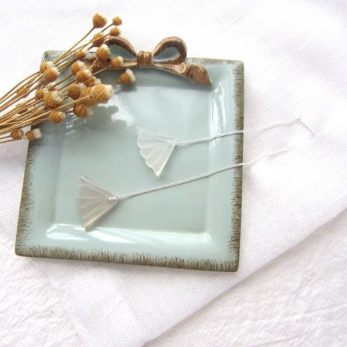 Boucles d'oreilles pendantes en Cristal naturel pierre semi-precieuse - Ref 3098390