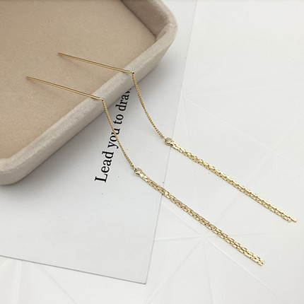Boucles d'oreilles pendantes Femme en Alliage argent plaque or - Ref 3098396