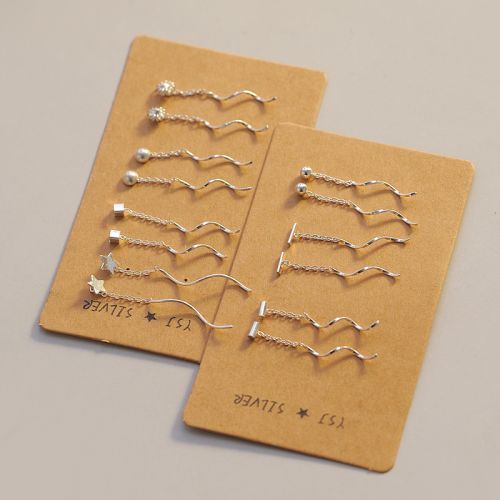 Boucles d'oreilles pendantes Femme Argentée - Ref 3098397