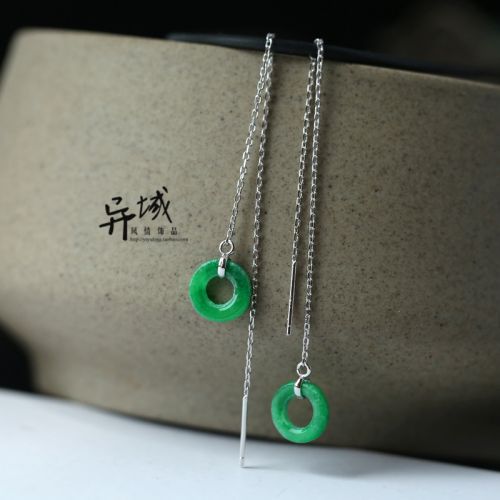 Boucles d'oreilles pendantes en Cristal naturel pierre semi-precieuse - Ref 3098410
