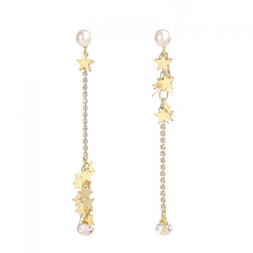 Boucles d'oreilles pendantes Femme KELLY LIMITED en Alliage argent plaque or - Ref 3098422