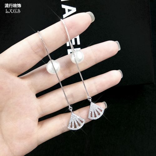 Boucles d'oreilles pendantes Femme Argentée - Ref 3098453