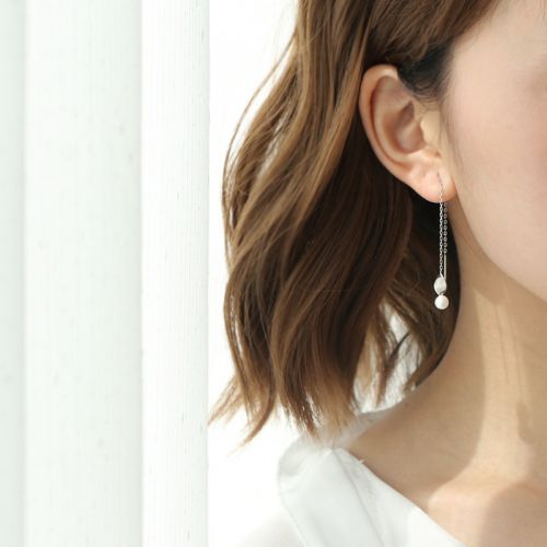 Boucles d'oreilles pendantes Femme Argentée - Ref 3098455