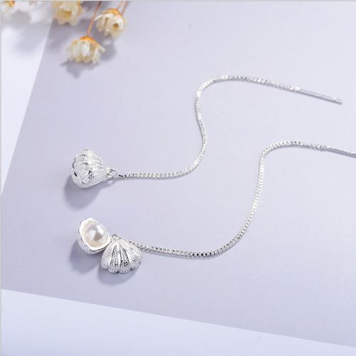 Boucles d'oreilles pendantes Femme en Alliage argent plaque or - Ref 3098456