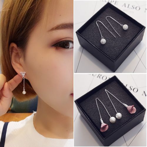 Boucles d'oreilles pendantes Femme Argentée - Ref 3098465