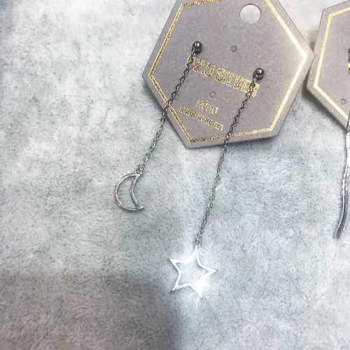 Boucles d'oreilles pendantes en Alliage argent plaque or - Ref 3098470