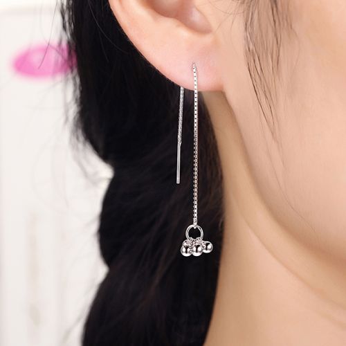 Boucles d'oreilles pendantes Femme Argentée - Ref 3098474