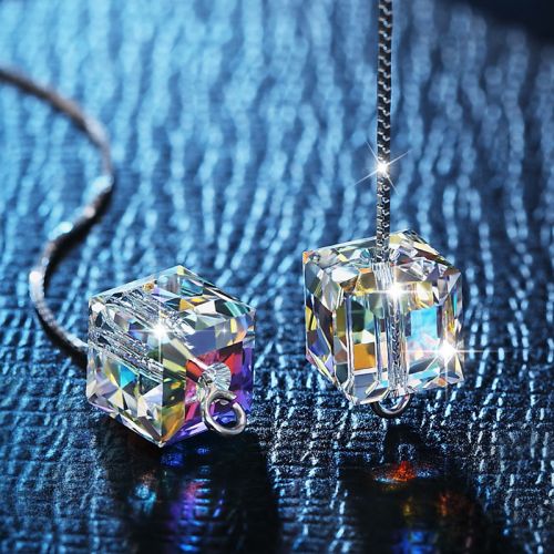 Boucles d'oreilles pendantes Femme LADY en Swarovski Elements - Ref 3098499