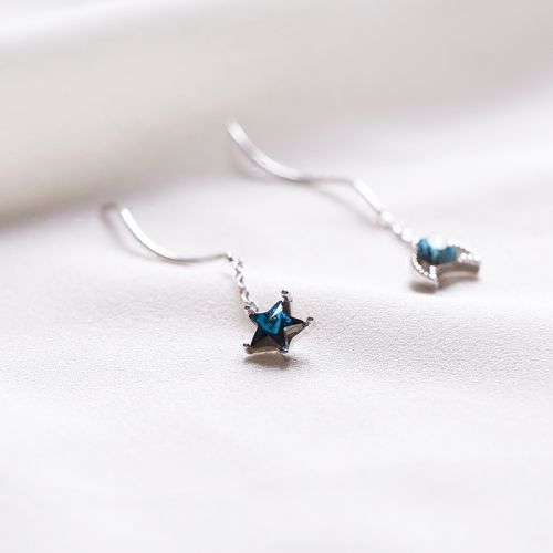 Boucles d'oreilles pendantes Femme Argentée - Ref 3098515