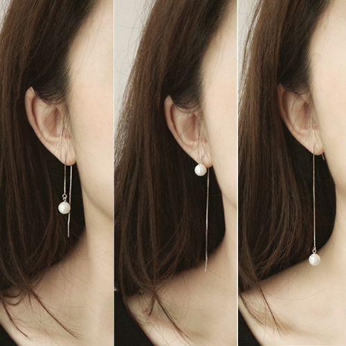 Boucles d'oreilles pendantes Femme Argentée - Ref 3098520