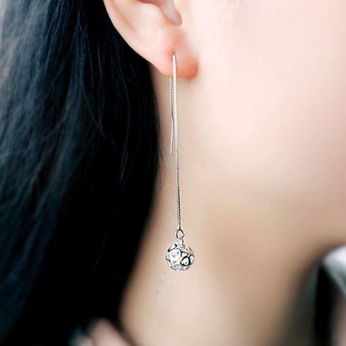 Boucles d'oreilles pendantes Femme Argentée - Ref 3098529