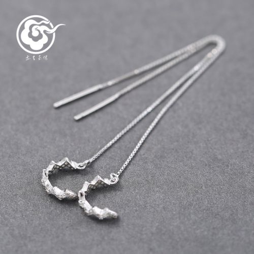 Boucles d'oreilles pendantes Femme Argentée - Ref 3098535