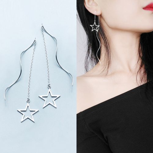 Boucles d'oreilles pendantes Femme Argentée - Ref 3098546