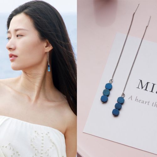 Boucles d'oreilles pendantes Femme Argentée - Ref 3098558