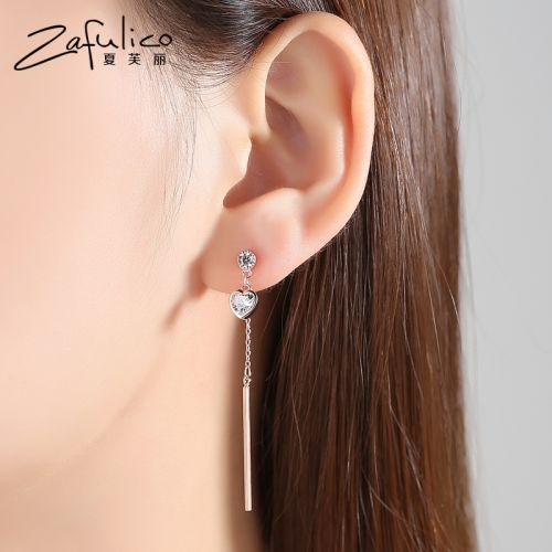 Boucles d'oreilles pendantes Femme ZAFULICO Argentée - Ref 3098567