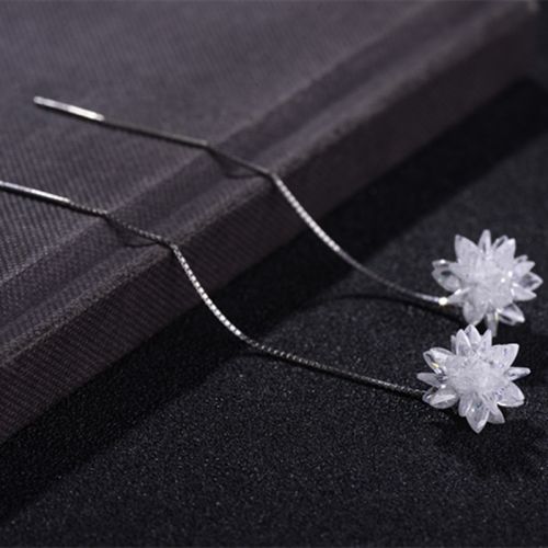 Boucles d'oreilles pendantes Femme Argentée - Ref 3098569