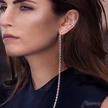 Boucles d'oreilles pendantes Femme Argentée - Ref 3098580
