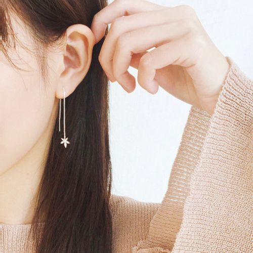 Boucles d'oreilles pendantes Femme Argentée - Ref 3098615