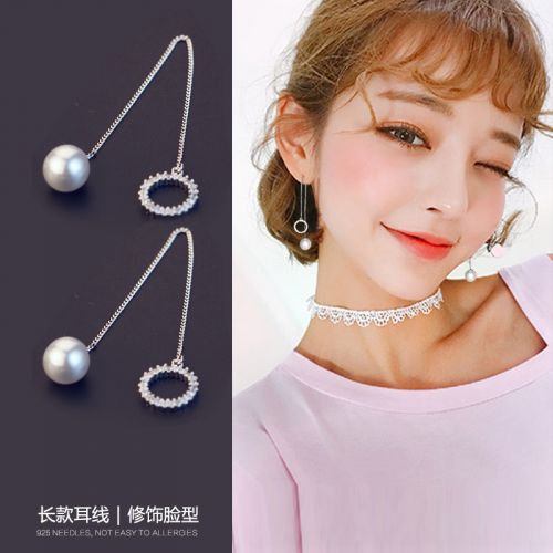 Boucles d'oreilles pendantes en Alliage argent plaque or - Ref 3098630