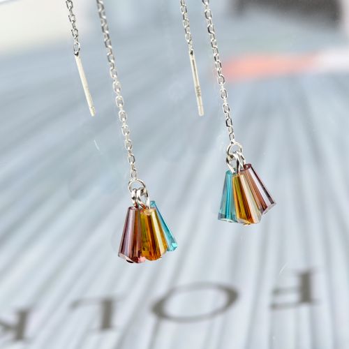Boucles d'oreilles pendantes Femme Argentée - Ref 3098654