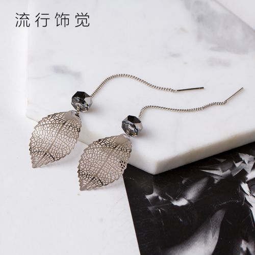 Boucles d'oreilles pendantes Femme en Alliage argent plaque or - Ref 3098667