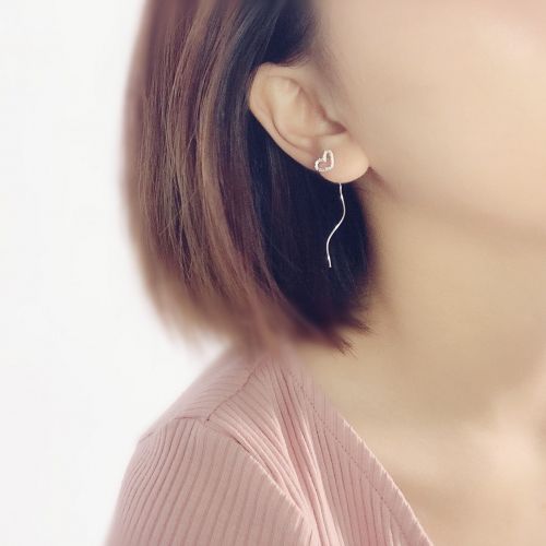 Boucles d'oreilles pendantes Femme REFUTATION Argentée - Ref 3098678