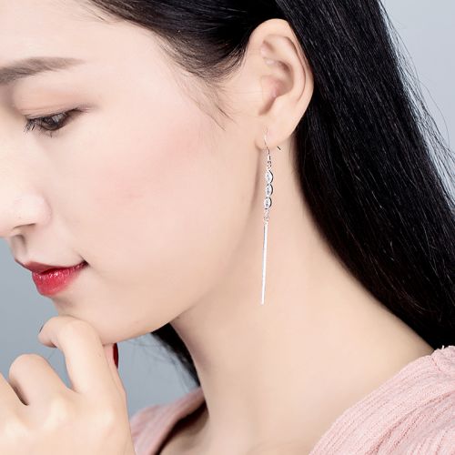 Boucles d'oreilles pendantes Femme Argentée - Ref 3098679