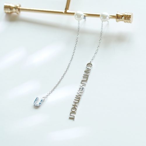 Boucles d'oreilles pendantes Femme Argentée - Ref 3098685