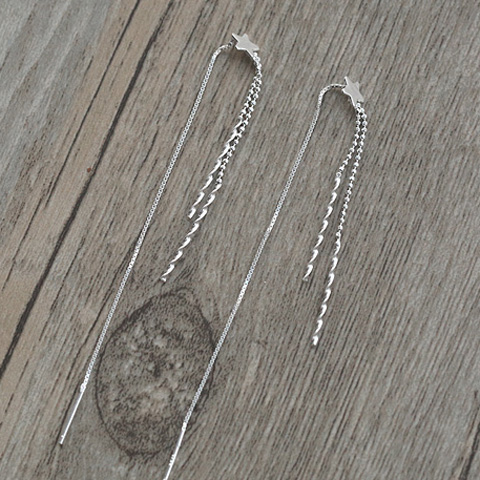 Boucles d'oreilles pendantes Femme Argentée - Ref 3098688