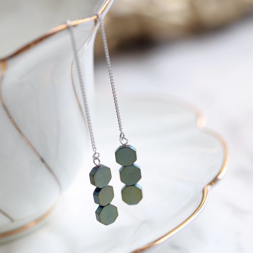 Boucles d'oreilles pendantes Femme Argentée - Ref 3098702