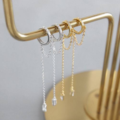 Boucles d'oreilles pendantes Femme 1928 Argentée - Ref 3098703
