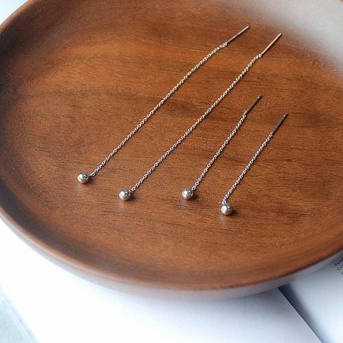 Boucles d'oreilles pendantes Femme Argentée - Ref 3098716