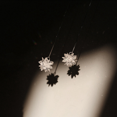 Boucles d'oreilles pendantes Femme Argentée - Ref 3098746