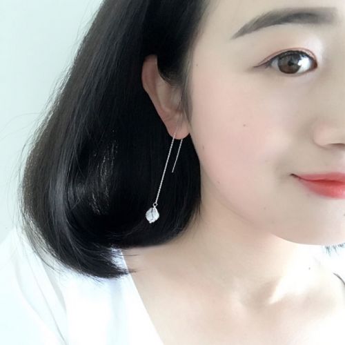 Boucles d'oreilles pendantes Femme en Alliage argent plaque or - Ref 3098751