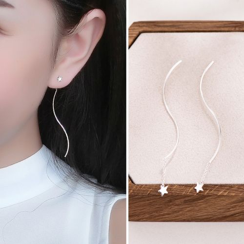 Boucles d'oreilles pendantes Femme Argentée - Ref 3098752